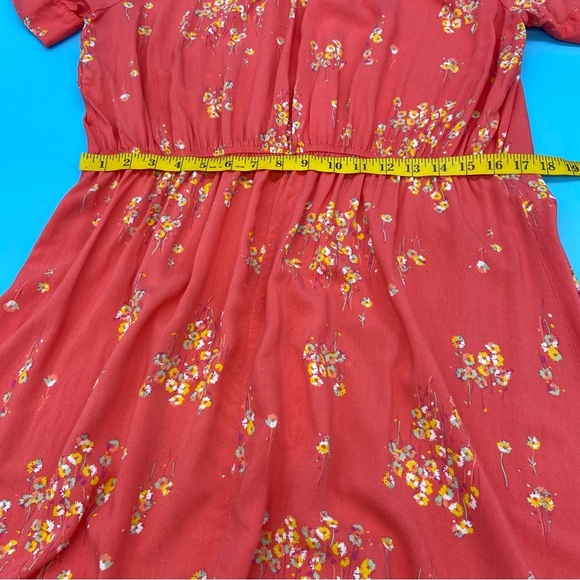 Peyton & Parker Women’s Short Sleeve Floral Button Down Maxi Dress Size XL - Picture 9 of 10